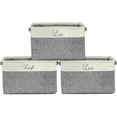 thumbnail image 1 of Ensemble de Paniers de Rangement en Sergé - 3 Pack, (Love, Live, Laugh), 1 of 7