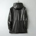 thumbnail image 6 of Wavsuf Winter Leather Jacket Mens Jackets Heavyweight for Men Coat Black Size 52, 6 of 7