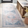 thumbnail image 2 of SAFAVIEH Arizona Tegan Oriental Polyester Machine Washable Runner Rug, Beige/Light Blue, 2'6" x 8', 2 of 10