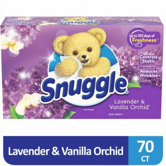 Snuggle Lavender & Vanilla Orchid Scented Fabric Softener Dryer Sheets