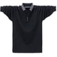 thumbnail image 3 of pstuiky camisa de manga larga para hombre, Camiseta de trabajo de manga larga con cuello holgado para hombre, talla grande, camiseta de manga larga con cuello Tops de hombre xxxxl, 3 of 3