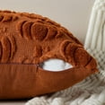 thumbnail image 3 of Halloween Pillow Covers 18x18 inch Set of 2 Ghost Throw Pillow Cases Autumn Rust Pumpkin Throw Pillow Cases Soft Plush Faux Fur Wool Couch Cushion Case for Chair Sofa Bedroom Living Room Home Decor, 3 of 4