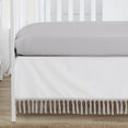 thumbnail image 3 of Sweet Jojo Designs Boho Fringe White Grey 4 Piece Crib Bedding Set, 3 of 6