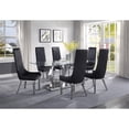 thumbnail image 5 of Gianna Dining Chair (Set-2) in Black PU and Stainless Steel, 5 of 5