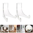 thumbnail image 2 of Miangastore 2pcs Acrylic Display Stand Versatile Showcase Rack for Books Magazines Trays Desktop Bracket Show Rack, 2 of 8