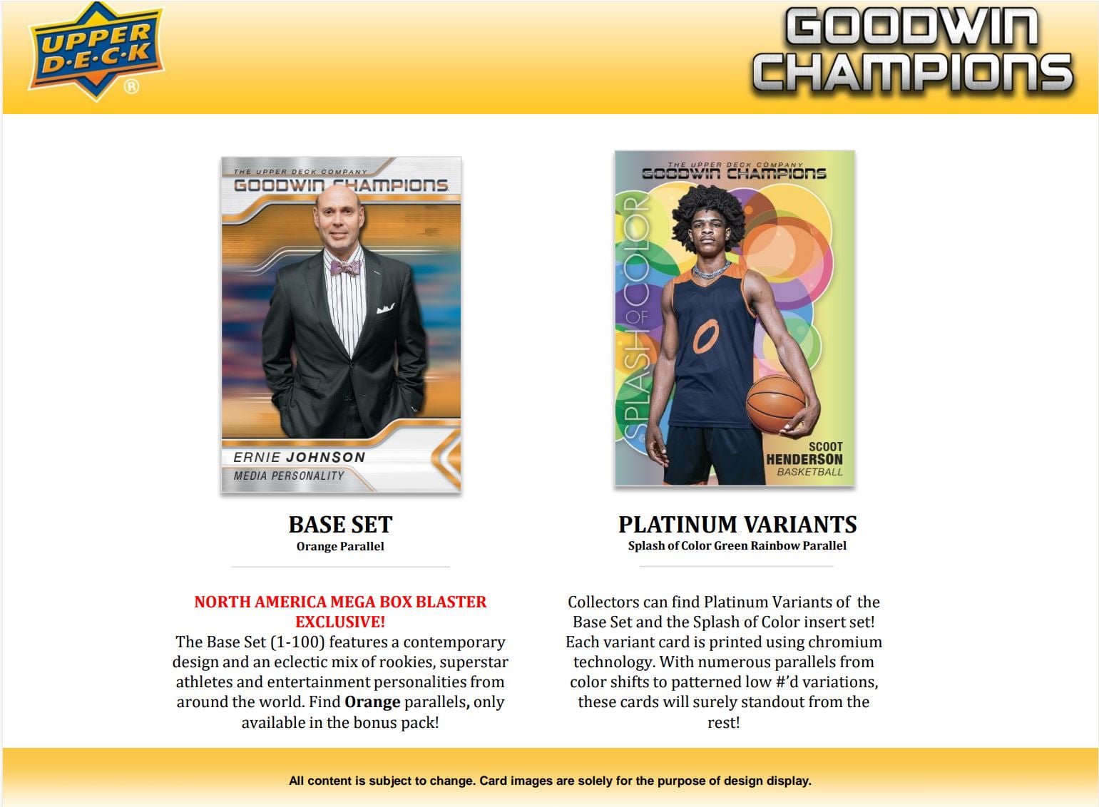 2023 Upper Deck Goodwin Champions Mega Box