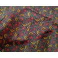 thumbnail image 4 of oneOone Silk Tabby Fabric Leaves & Floral Block Print Sewing Fabric BTY 42 Inch Wide, 4 of 4