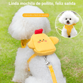 thumbnail image 3 of Pechera Arné Mascotas Correa Ajustable Cómoda Con Mochila Xtellar amarillo, 3 of 4