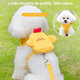 thumbnail image 3 of Pechera Arné Mascotas Correa Ajustable Cómoda Con Mochila Xtellar amarillo, 3 of 4