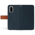 thumbnail image 4 of Case for Galaxy S20 Plus, [Navy Blue/Brown] Infolio Wallet Credit Card Slot ID Cover, View Stand [Magnetic Closure, Wrist Strap Lanyard] for Samsung Galaxy S20+, 4 of 6