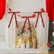 thumbnail image 4 of Cinta de terciopelo canario de 1 cm con bordes alambrados | Cinta roja alambrada de 10 yardas para lazos navideños, envoltura de regalos, manualidades y decoración navideña, 4 of 6