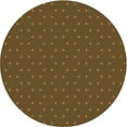 thumbnail image 1 of Ahgly Company Indoor Round Patterned Dark Bisque Brown Area Rugs, 3' Round, 1 of 6