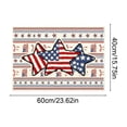 thumbnail image 3 of Deeceymbur Patriotic Independence Day Carpet Flag Rug Bathroom Mat Coffee Table Mat Entrance Door Mat Polyester Non-Slip, 3 of 6
