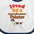thumbnail image 4 of Inktastic German Shorthaired Pointer Owner Girls Baby Bib, 4 of 4