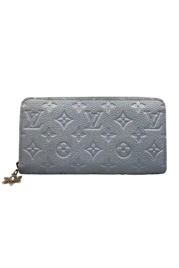 Pre-Owned Louis Vuitton M27122 Long Wallet, Blue Frost, Round