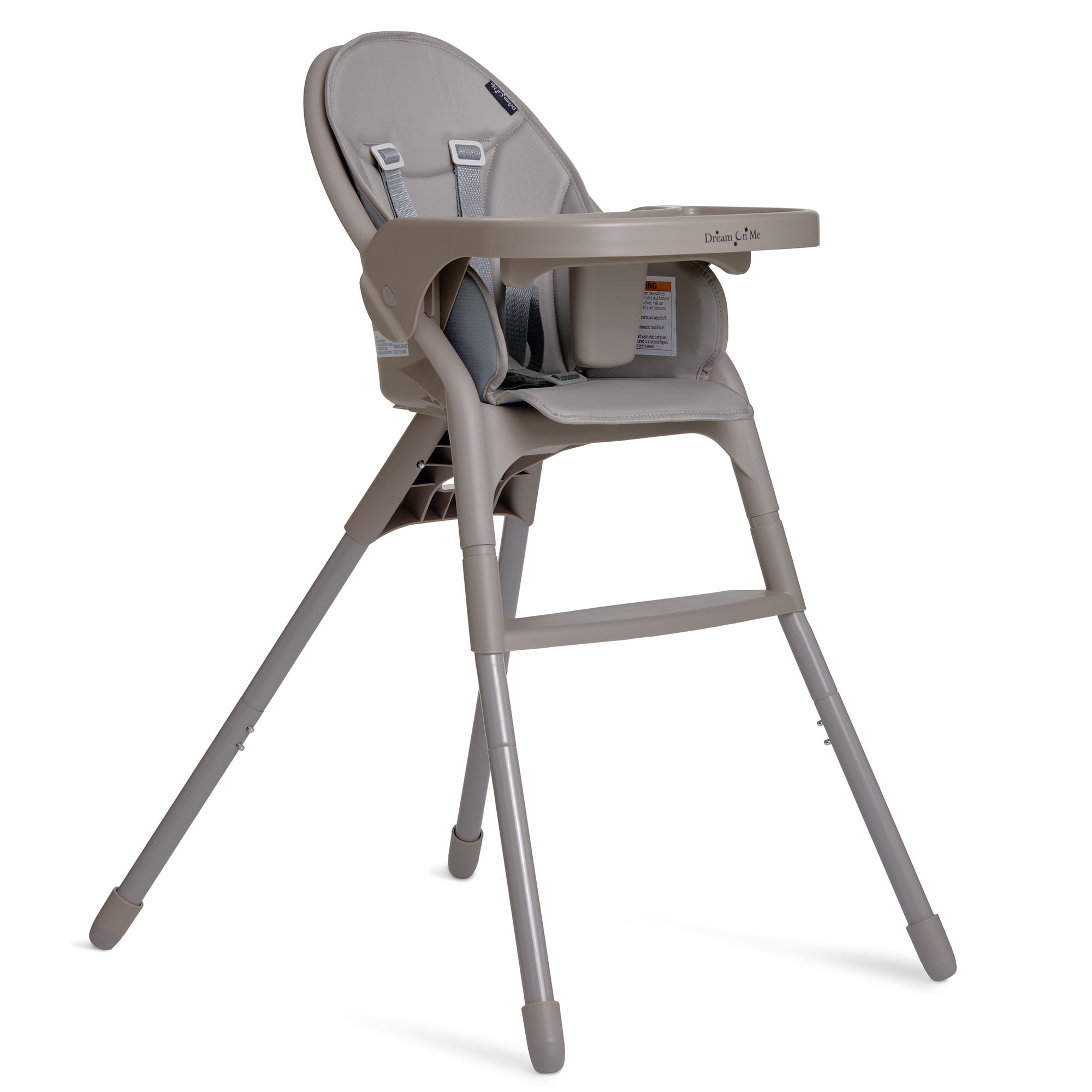 Dream On Me Chomper Champ 2-in-1 Highchair, Cloud Gray