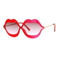 thumbnail image 2 of SA106 Love Lip Shape Kiss Womens Sunglasses Red, 2 of 4