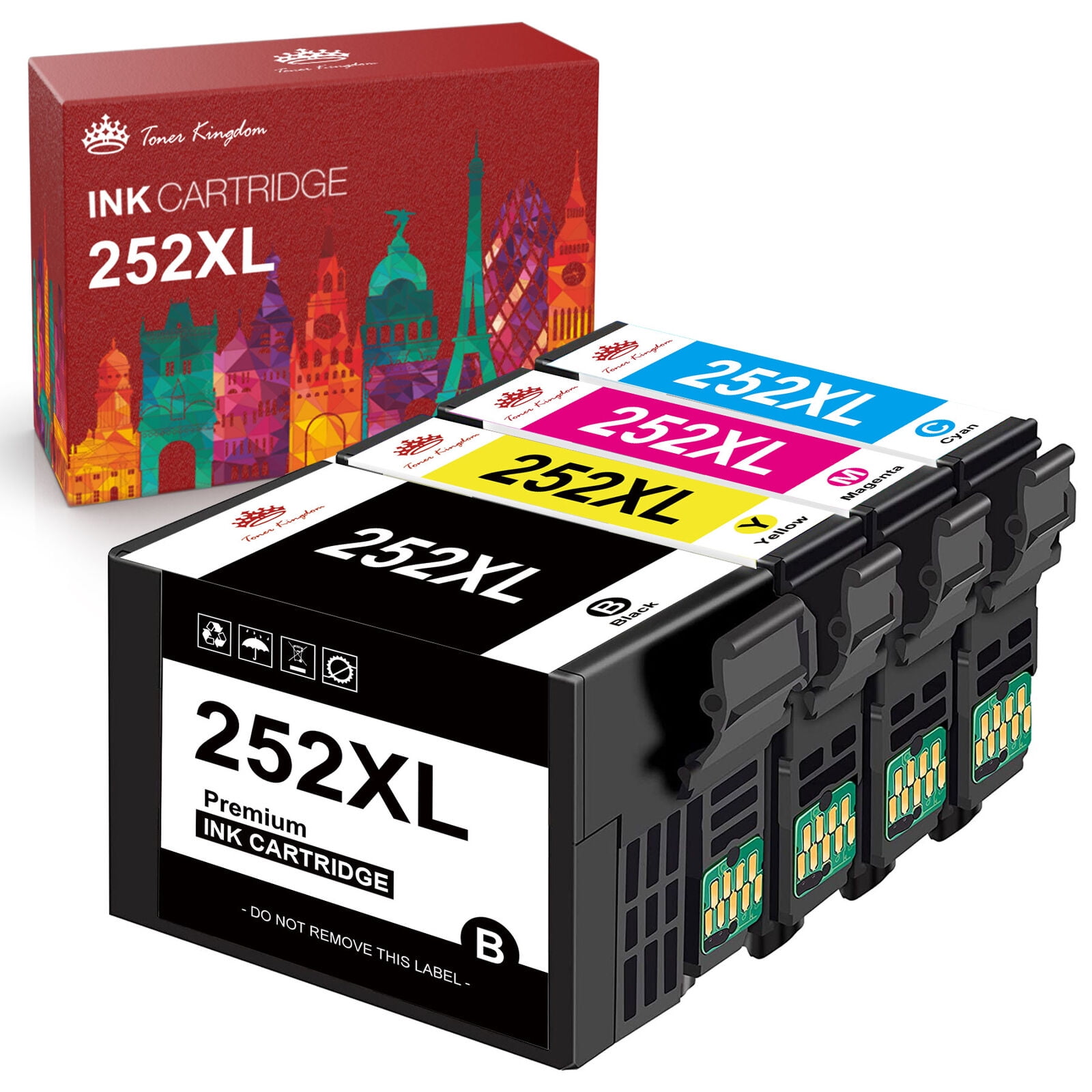 Tonerkingdom 252 Ink Cartridge Replacement For Epson 252xl 252 Xl T252xl120 To Use With 9594