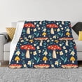 thumbnail image 3 of Throw Blanket for Couch, Colorful Mushrooms (4) Super Soft Fuzzy Comfy Warm Throw Blanket, Cuteness Lightweight Cozy Plush Flannel Blanket & Throws for Sofa and Bed All Season, 3 of 5
