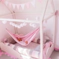 thumbnail image 3 of Children Hammock Swing Indoor Outdoor Hanging Basket Kids Cotton Cloth Bag Chair, 3 of 21