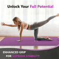thumbnail image 5 of Behome Yoga Mat Non Slip, Anti-Tear 72” x 24” Exercise Mat with Strap and Storage Bag, 1/4" Thick Fitness Mat for Pilates, Stretching, Floor & Fitness Workouts, 5 of 8