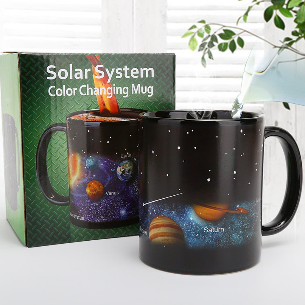 Star Solar System Color Change  Mug Milk Coffee Magic Ceramic Cups Gift 1Pcs 