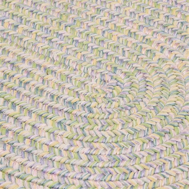 Colonial Mills Rug KC27R144X144 12 x 12 ft. Kicks Cove Oval Round Braided Rug Pastel