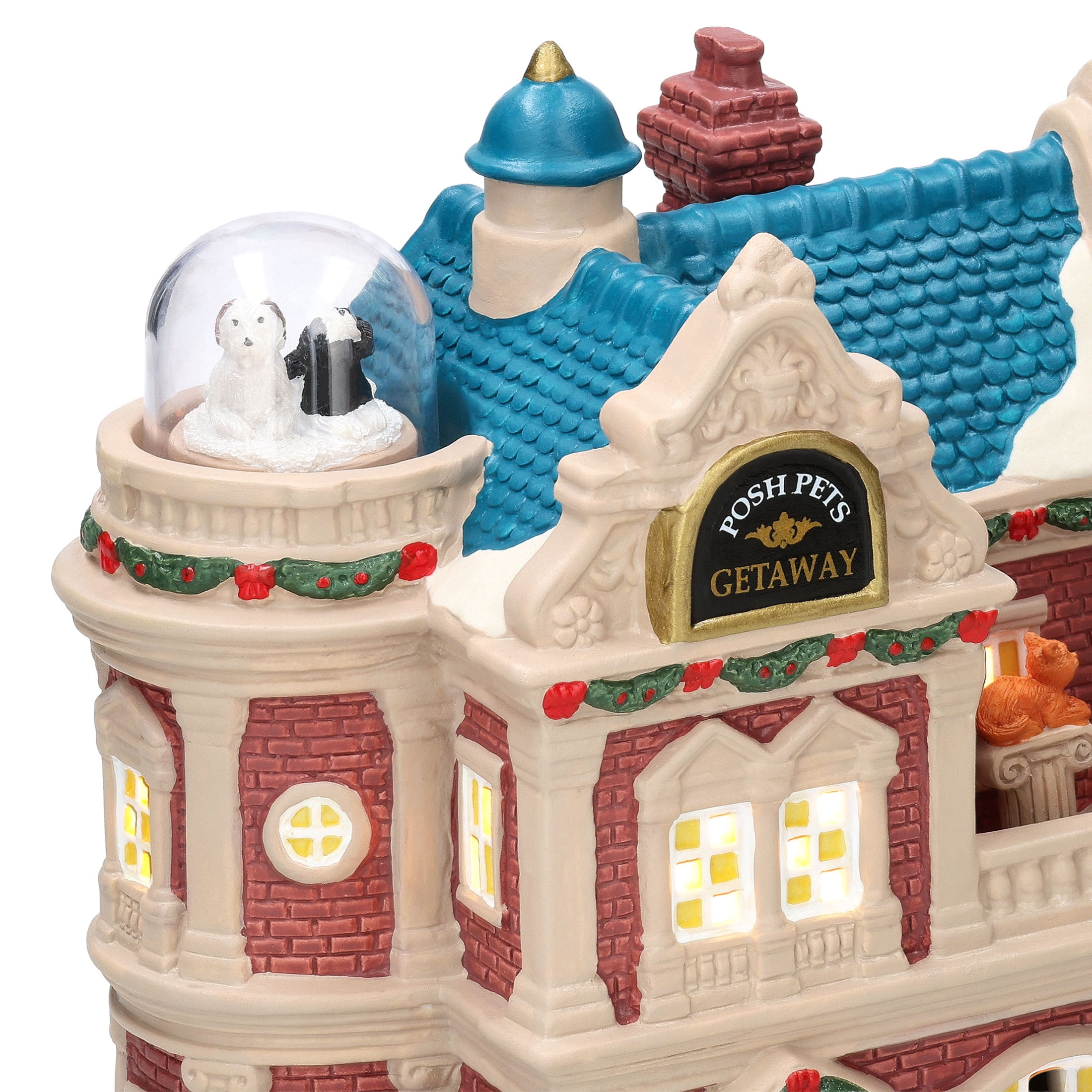 Light-Up Posh Pets Getaway Christmas Village Building, Multicolor, 8.5", by Holiday Time