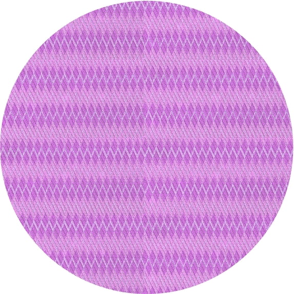 Ahgly Company Machine Washable Indoor Square Transitional Violet Purple Area Rugs, 3' Square
