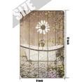 thumbnail image 5 of Rustic Farmhouse Sunflower Retro Tin Sign Vintage Decor Flowers Painting Country White Floral Poster Wood Board Texture Artwork Picture Prints Painting Home Decor 8x12 Inch, 5 of 6