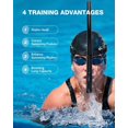 thumbnail image 2 of Tubo de Natación Snorkel Frontal,Tubo de Respiración de Natación Frontal para Adulto,Válvula de Escape Unidireccional,Snorkel de Entrenamiento de natación,Bueno para Nadar y Bucear, 2 of 3
