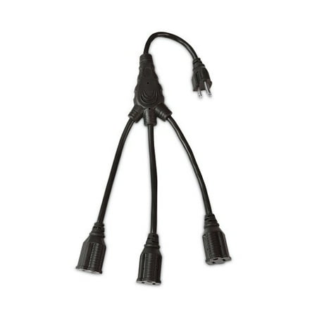 

RCA Three-Outlet Cord Splitter 18 13 A Black (PEXTSQ318ZV)