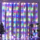 thumbnail image 4 of 6x3M/3x3m Curtain Garland on The Window USB Power Fairy Lights Festoon with Remote New Year Garland Led Lights Christmas Decor, 4 of 5