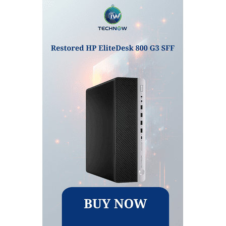 Restored HP EliteDesk 800 G3 SFF Desktop Computer Core i5 16GB Ram 240GB SSD Wi-Fi Windows 11 Pro (Refurbished)