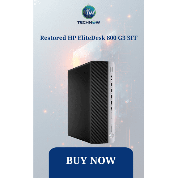 Restored HP EliteDesk 800 G3 SFF Desktop Computer Core i5 16GB Ram 240GB SSD Wi-Fi Windows 11 Pro (Refurbished)
