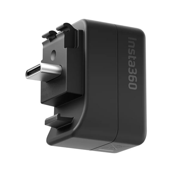 Insta360 Microphone Adapter for X5 Action Camera, Black