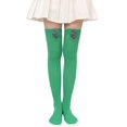 thumbnail image 6 of Qisuw Women Cartoon 3D Plush Toy Striped Over Knee Long Socks Bowknot Thigh High Stockings for Christmas Costume, 6 of 19
