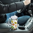 thumbnail image 4 of Yayeee 40oz Stainless Steel Tumbler with Straw and Handle Double-Wall Insulated Travel Water Bottle, Green Vegetables Pattern, 4 of 8