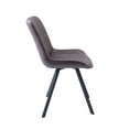 thumbnail image 5 of Porthos Home Vue Dining Chairs, Microfiber and Metal Legs (Set of 2), 5 of 7
