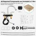 thumbnail image 5 of PARLOS Centerset 2-handle Pull Out Sprayer Bathroom Sink Faucet with 360 Swivel Spout,Brushed Nickel, 5 of 7