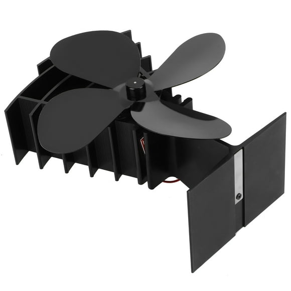 Stove Fan, Fireplace Heat Fan, Heat Distribution Portable Durable Heat Distribution Fan Heat Powered 4 Blades Fireplace For Wood/Log Home Gas