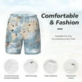 thumbnail image 5 of Balery Animals Travel World Map Mens Swim Trunks Swim Shorts for Men Quick Dry Inseam Beach Shorts with Compression Liner Pocket-3X-Large, 5 of 9