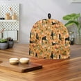 thumbnail image 3 of ZUXONGSY Fall Pumpkin Tea Kettle Cover Thick Teapot Cosy with Top Handle Decorative Teapot Cover Dust Protector Black Cat Not Easy to Pilling and Fade Fall Thanksgiving Decor, 3 of 7