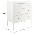 thumbnail image 6 of SAFAVIEH Tegan Contemporary Style 3 Drawer Chest, White (34.5 in. W x 18 in. D x 36 in. H), 6 of 16