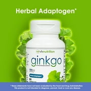 VH Nutrition Ginkgo Biloba Supplement 550mg | Cognitive and Memory Support* | Boost Mental Clarity and Focus | Brain Health Supplement | 60 Capsules