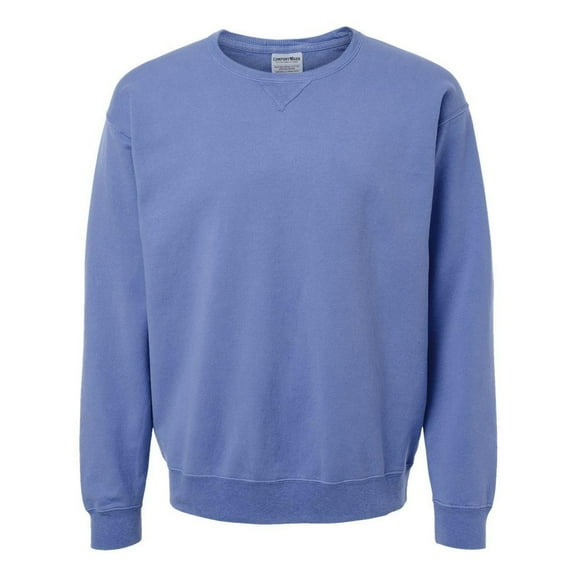 Hanes Mens Big ComfortWash Garment Dyed Fleece Sweatshirt, 2XL, Frontier Blue