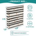thumbnail image 3 of FORMRS 3 Ring Binder 1.5 inch with Pockets Set of 2 Clip Board 200 Sheets Capacity, Black Stripes, 3 of 8