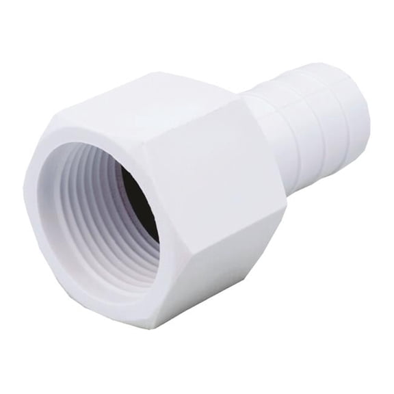 Attwood 3899-3 0.75 in. Straight Connector - White<BR>