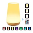 thumbnail image 1 of Luz de noche LED, lámpara de noche colorida, luz de noche táctil con 13 colores cambiantes, lámpara de mesa recargable con luz blanca cálida para dormitorio, habitación de bebé y sala de estar., 1 of 5