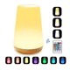 thumbnail image 1 of Luz de noche LED, lámpara de noche colorida, luz de noche táctil con 13 colores cambiantes, lámpara de mesa recargable con luz blanca cálida para dormitorio, habitación de bebé y sala de estar., 1 of 5